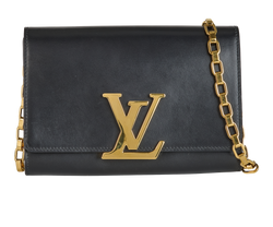 Chain Louise GM, Leather, Black, TR0165, DB, 2*